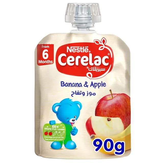 CERELAC PUREE BANANA & APPLE 90g