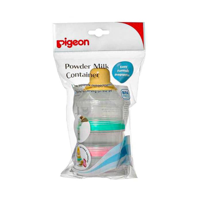 Pigeon powdered baby milk storage container