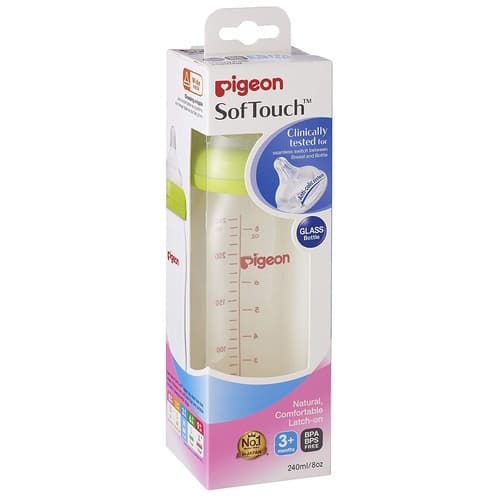PIGEON SOFTTOUCH GLASS BOTTLE 240ml