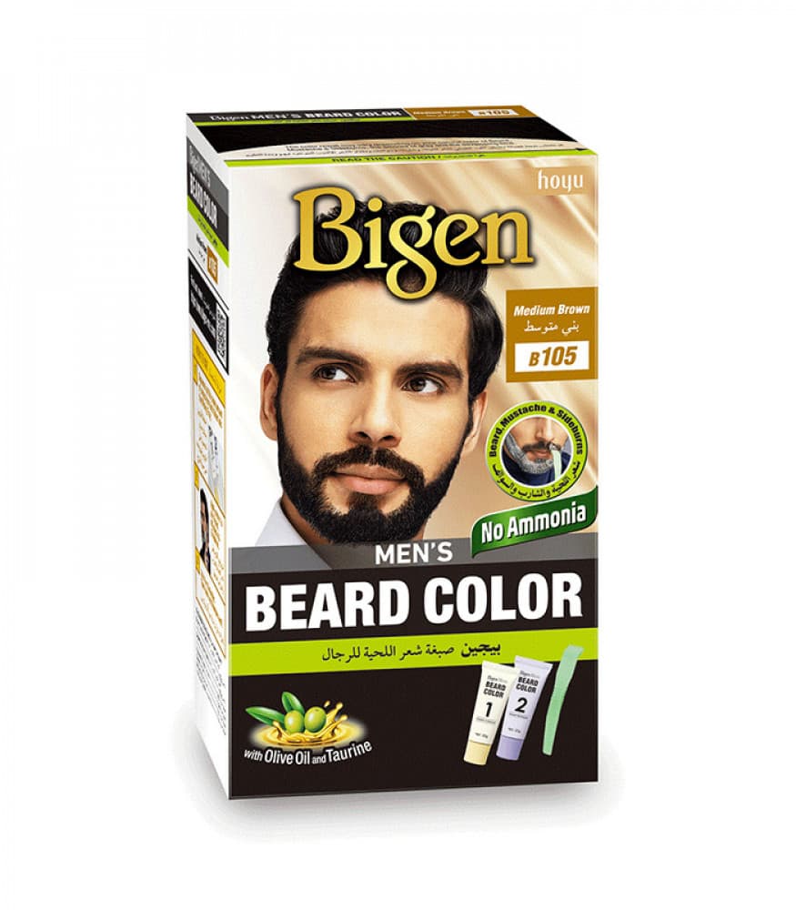 Bigen Men's Beard Colour B105 Light Brown