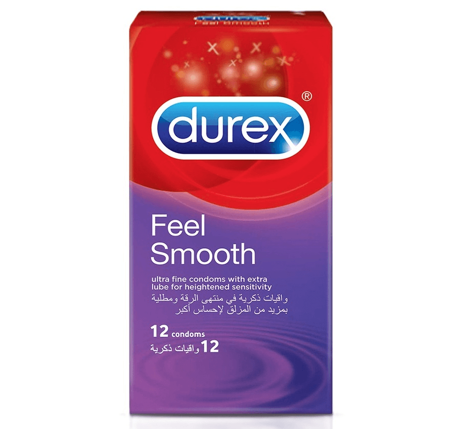 Durex Feel Smooth Condoms 12 pcs