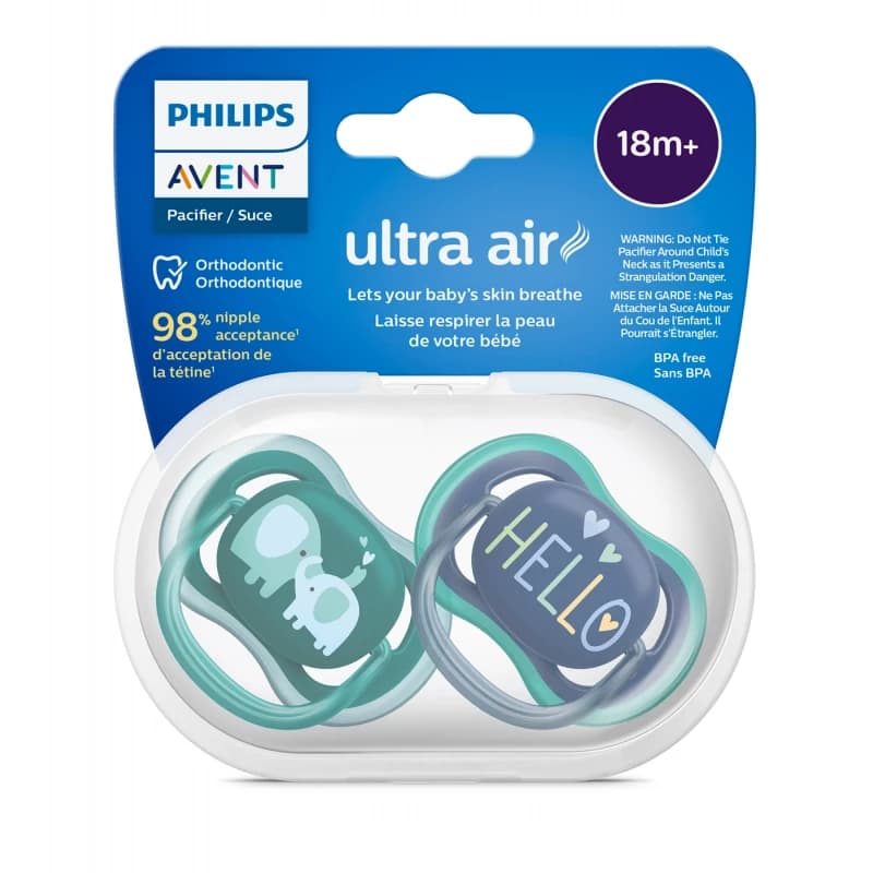 Philips Avent Ultra Air Glow Pacifier 18M+ Boys