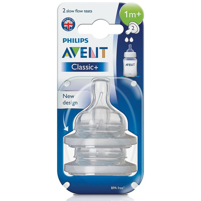 Philips Avent Slow Flow Teat 1M+ (2 pcs)